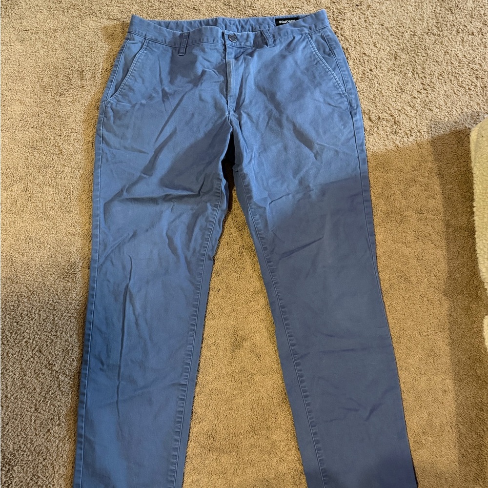 Bonobos Slate Blue Straight Chinos